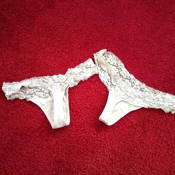vintage y2k thong x2 bundle Pink by Victoria's Secret NWOT - Picture 2 of 4